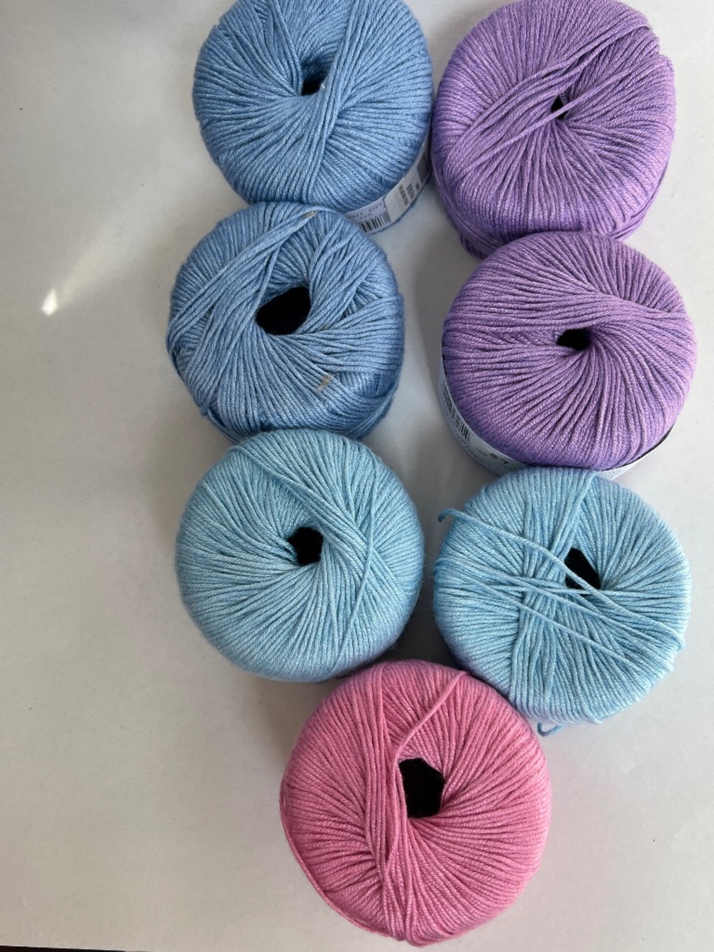 7 Balls Sirdar Snuggly Baby Bamboo Yarn Assorted Colours 50 gm 2 New Wool Blend